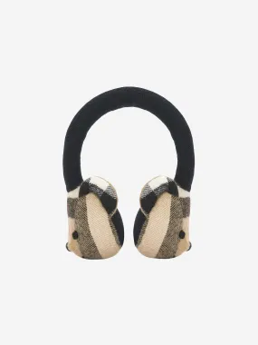 Burberry Kids Beige Cashmere Teddy Earmuffs