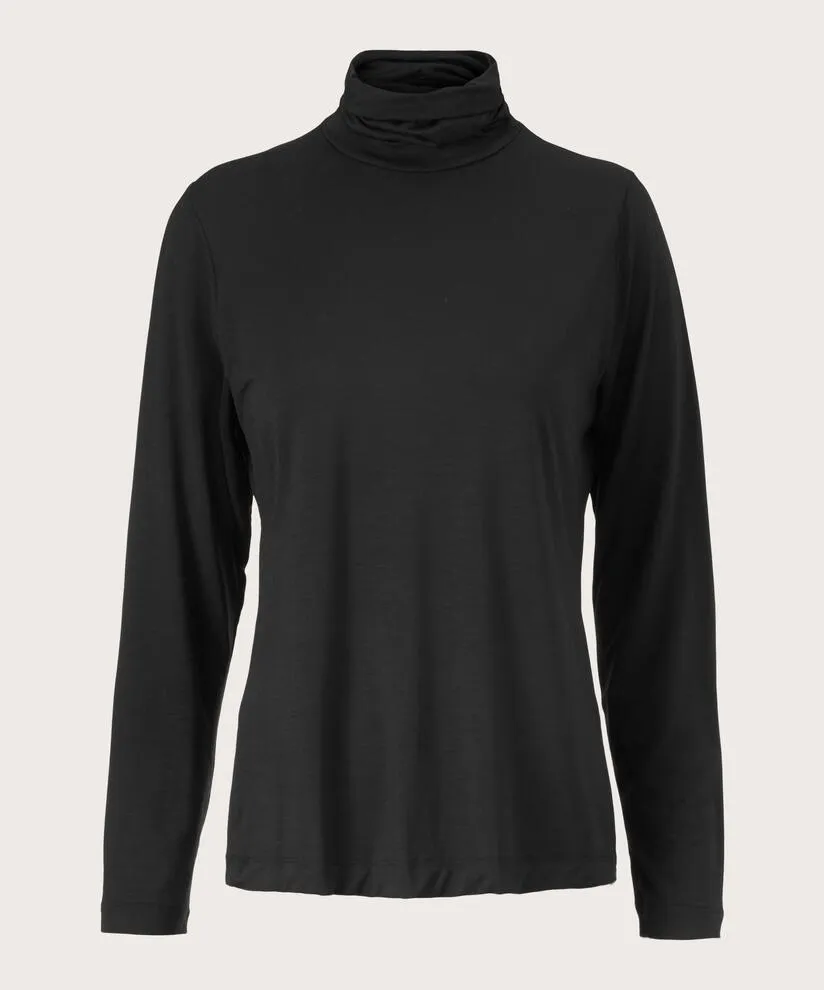 1002630  MaBrunis Turtleneck Top - Black