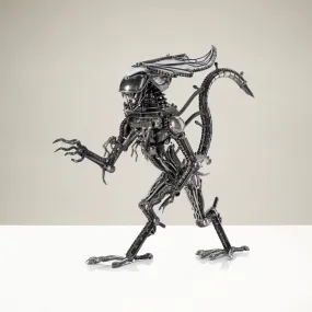 18" Queen Alien Inspired Recycled Metal Sculpture