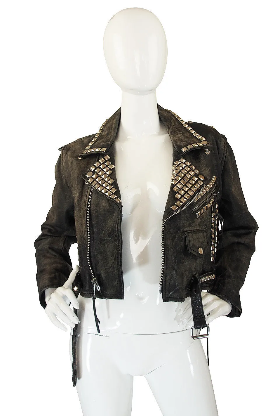 1970s Motorcross Studded Leather Jacket