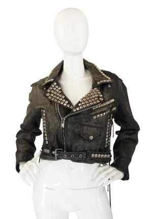 1970s Motorcross Studded Leather Jacket