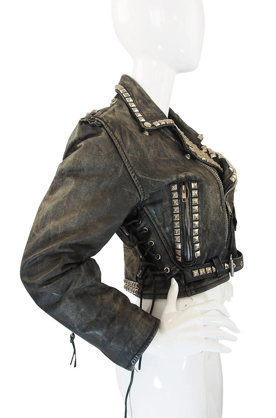 1970s Motorcross Studded Leather Jacket