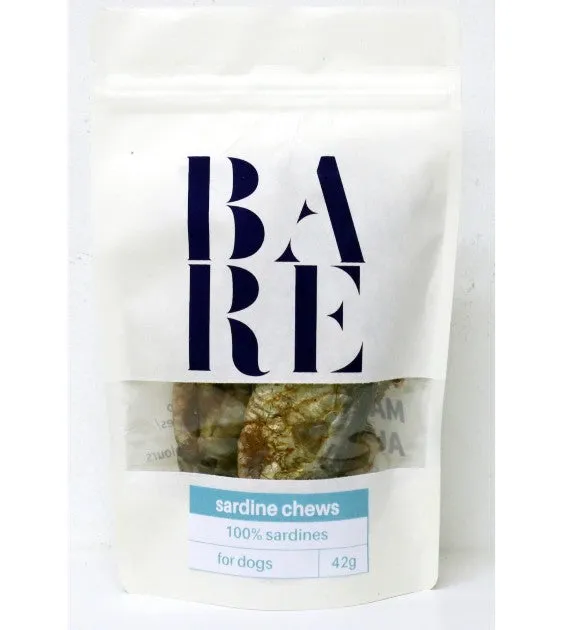 20% OFF: BARE Australian Premium Sardine Chews Dog Treats