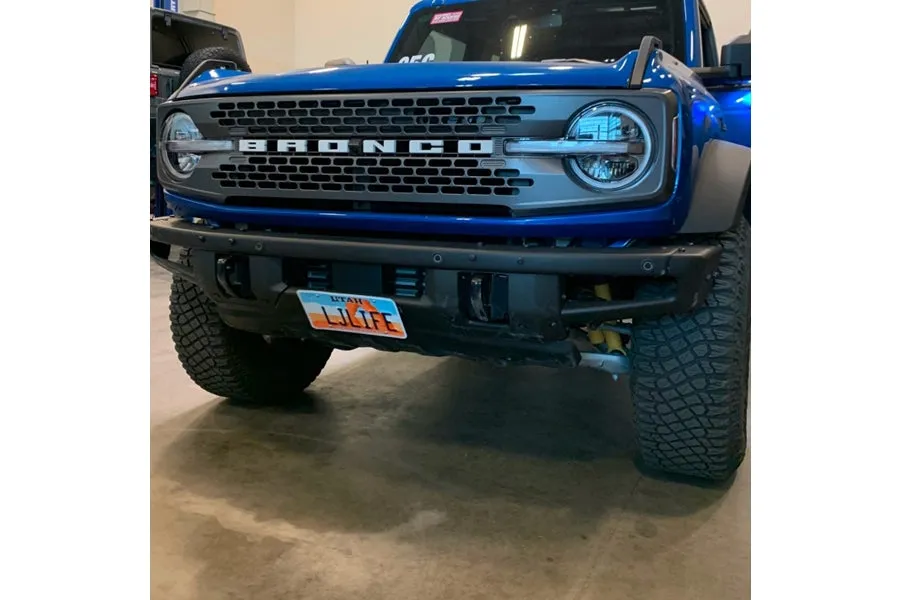 2021  Ford Bronco Grimm Offroad Steel Front Bumper License Plate Mount