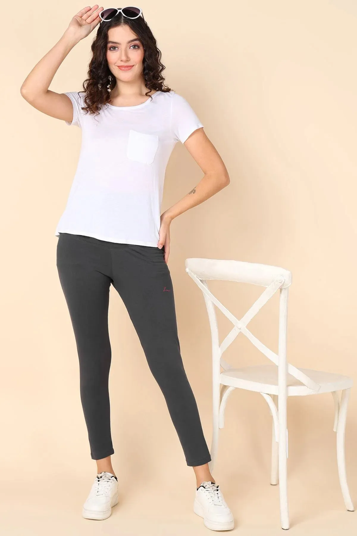 247 Zactive™ Dark Grey High Waisted Maternity Leggings