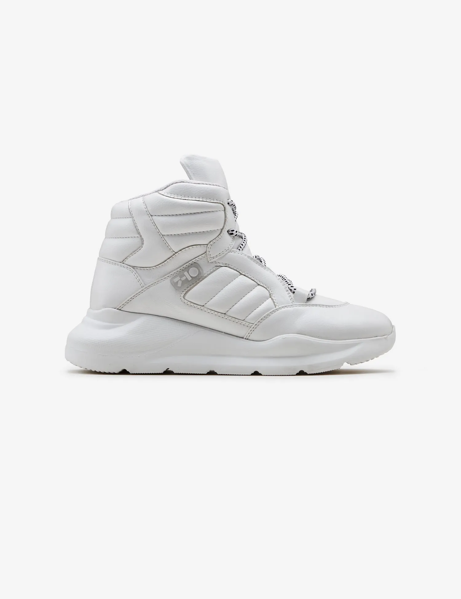 407 white quilted chunky sneaker