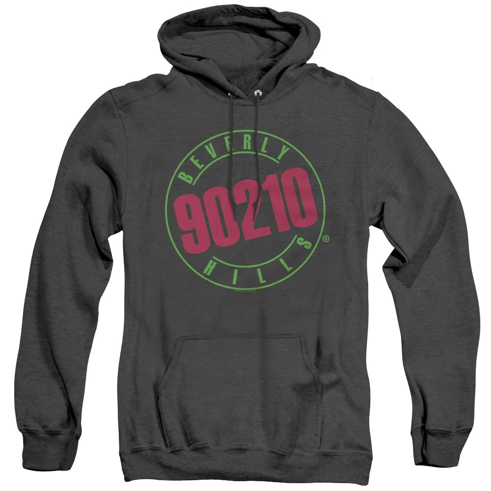 90210 Neon Heather Mens Hoodie Black