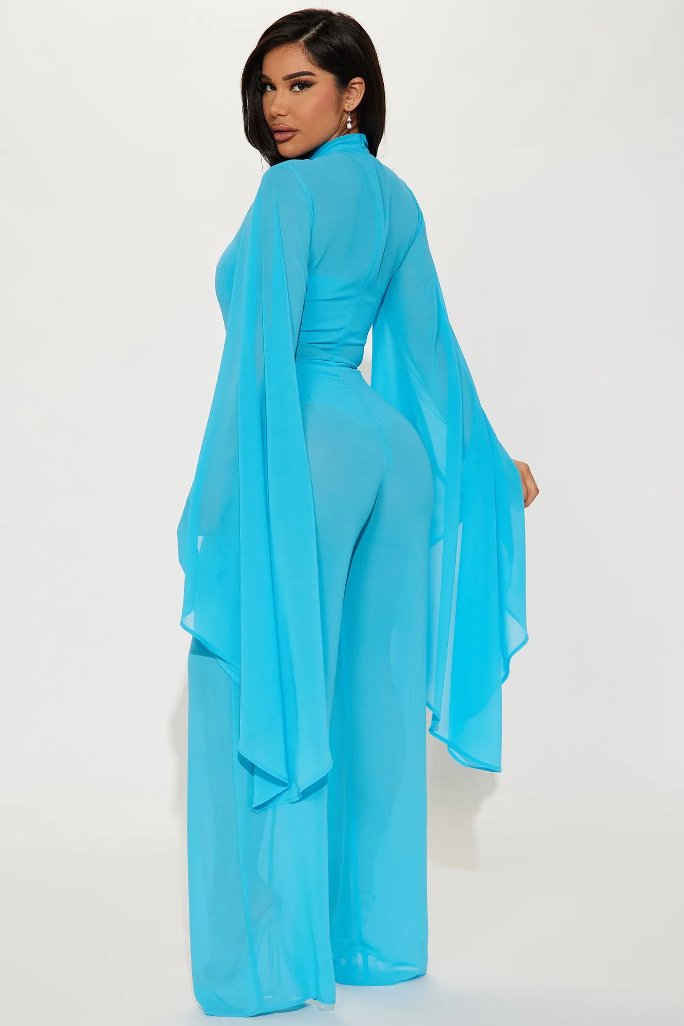 About Mines Jumpsuit - Turquoise