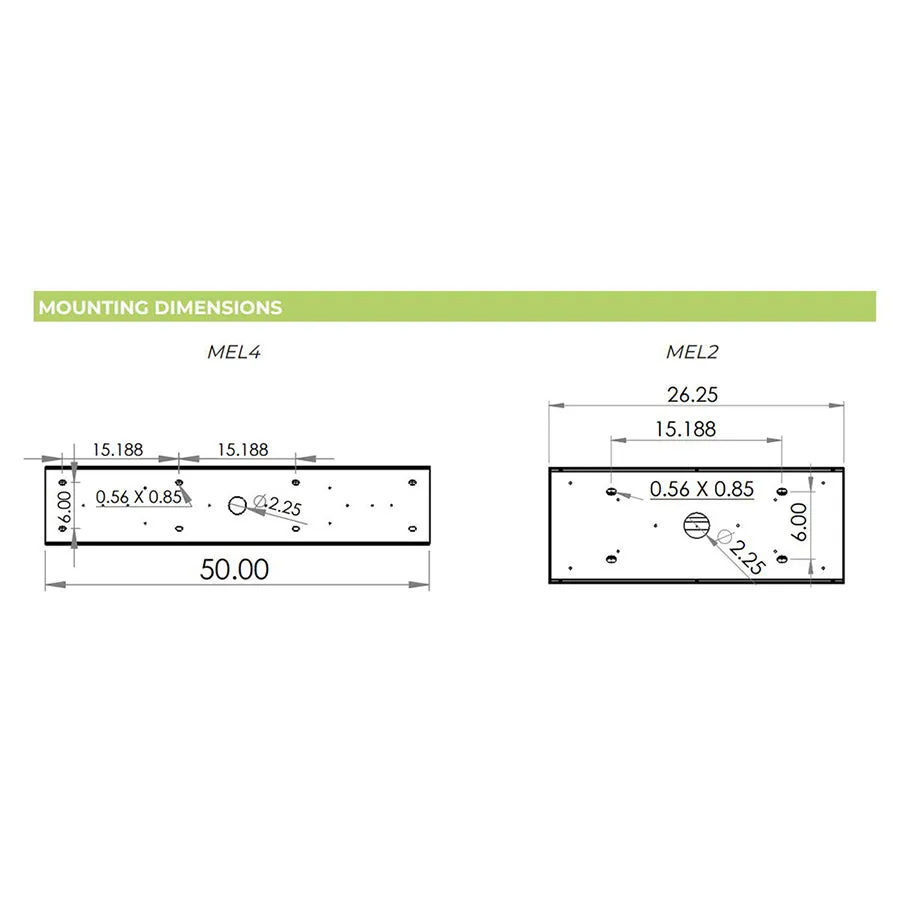 Advantage Environmental Lighting MEL LED Wall Mount Medical Grade Fixture