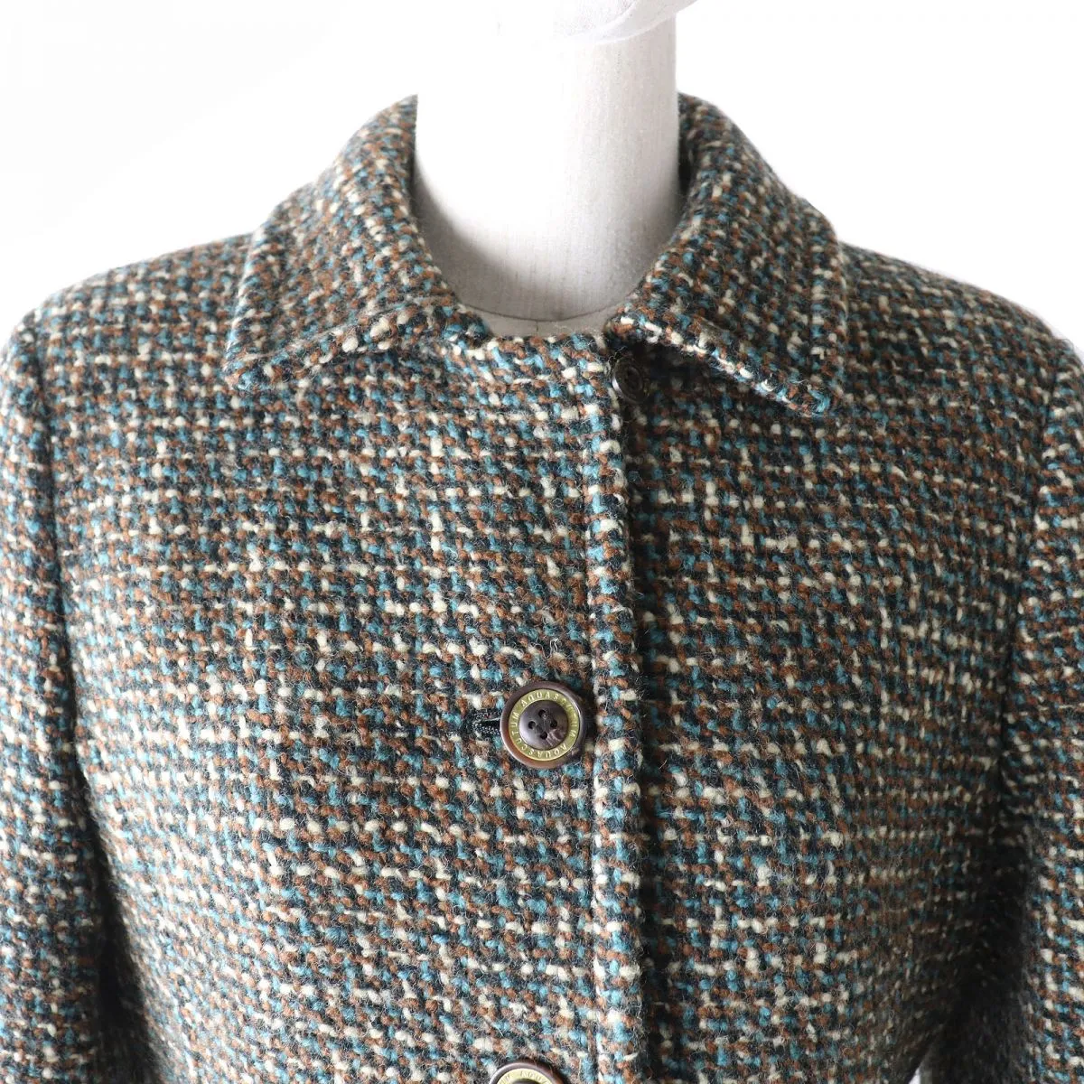 Aquascutum Women's Wool Tweed Coat Jacket