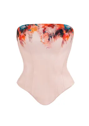 Arch Satin Boned Corset Top