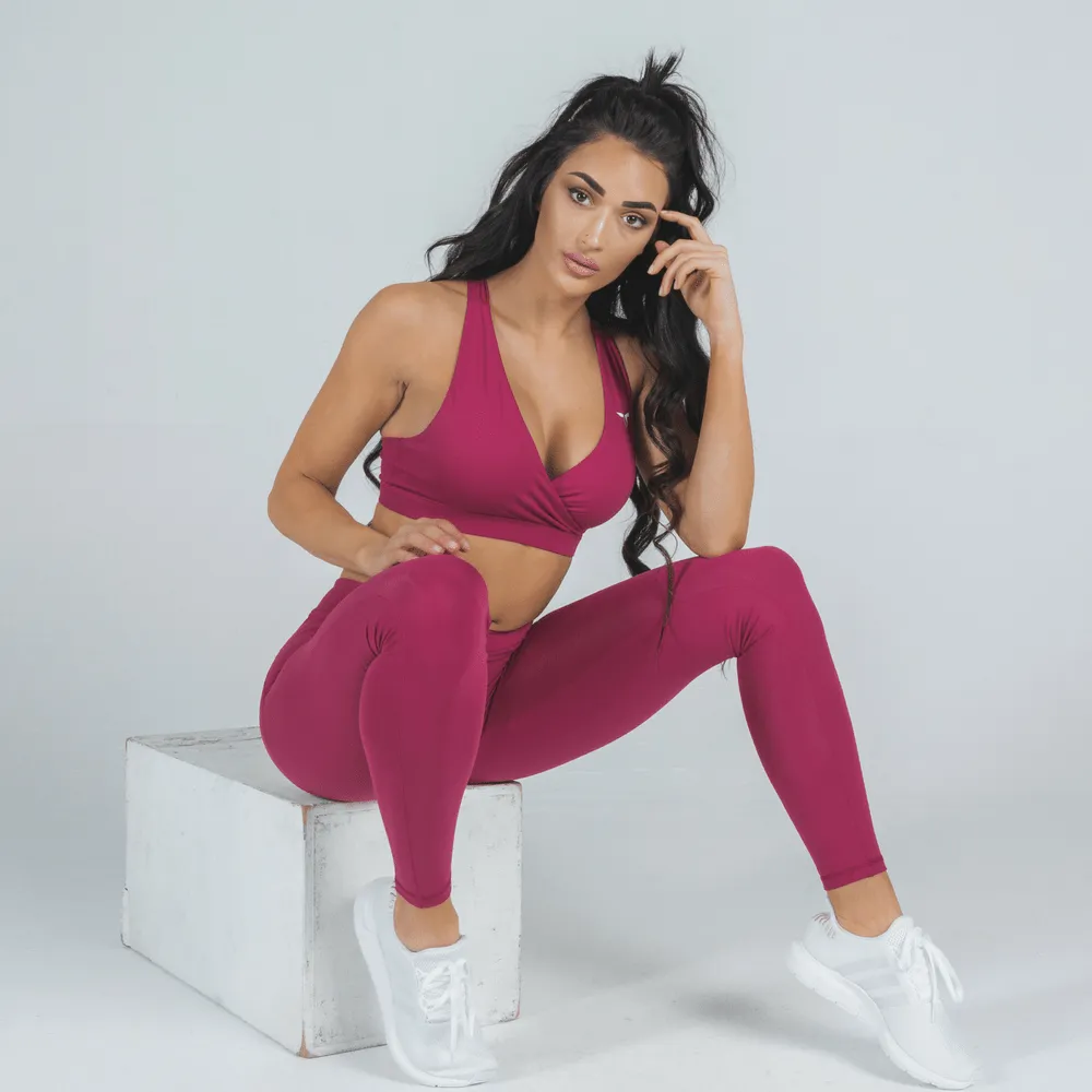 Athena Deep Fuchsia Look | Bra   Leggings