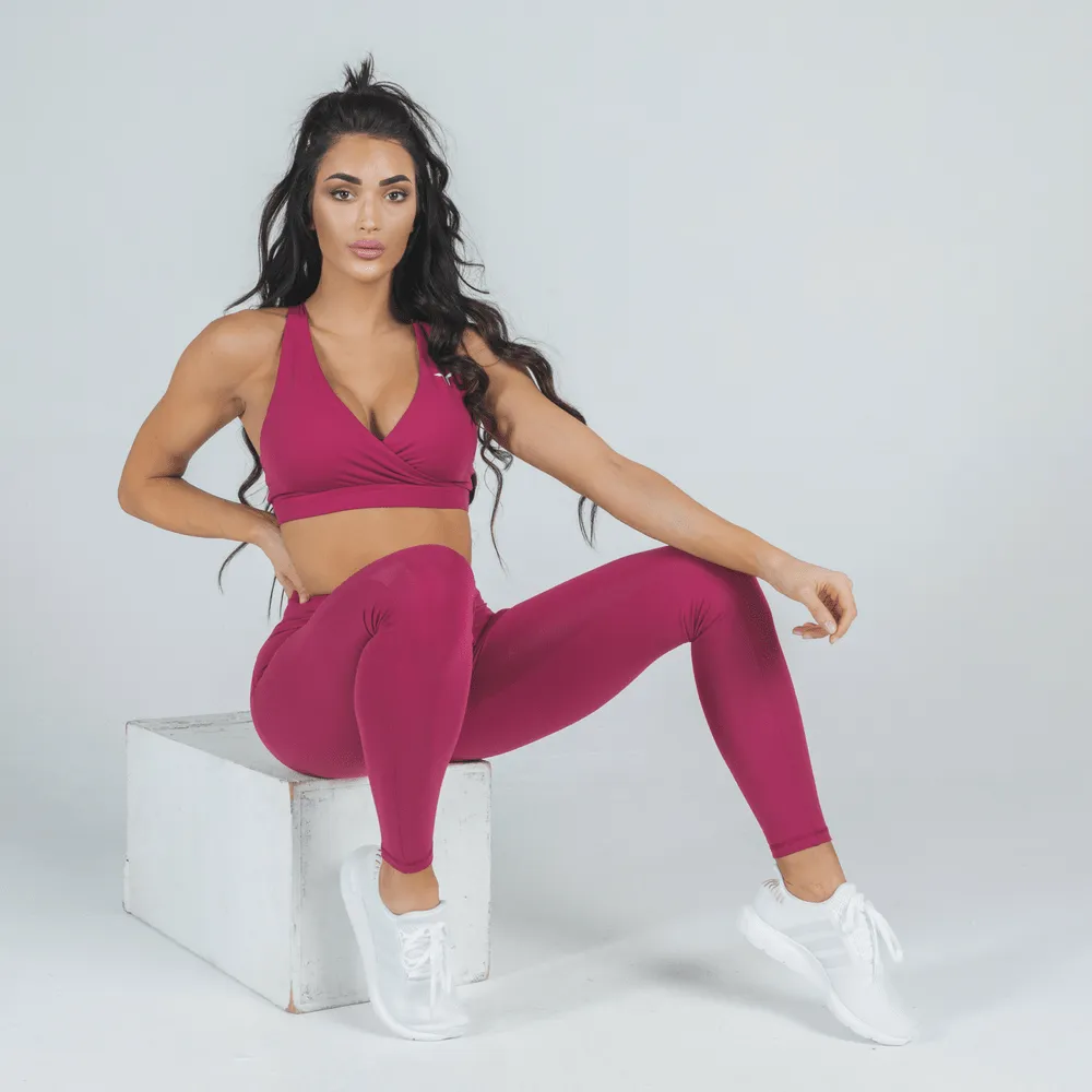 Athena Deep Fuchsia Look | Bra   Leggings