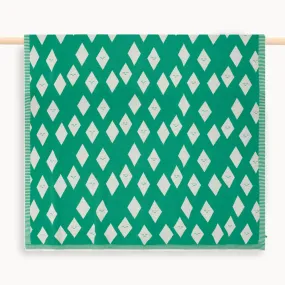 Aurora - Jade Diamond Knit Baby Blanket