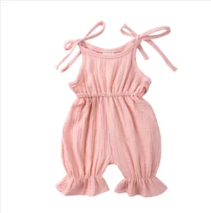 Baby Girl Clothes Romper Jumpsuit Halter Summer Outfit