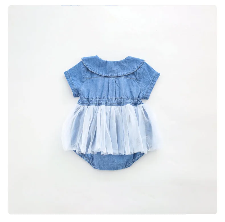 Baby girl denim jumpsuit