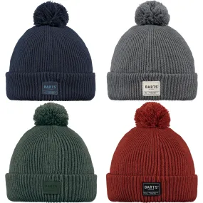 Barts Mens Arkade Stretchy Knitted Bobble Hat