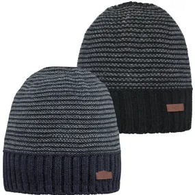 Barts Mens David Fine Knitted Fleece Band Lining Beanie