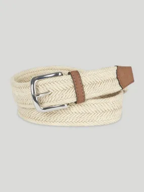 Ben Sherman - Woven Cotton Belt - Tan/Cream