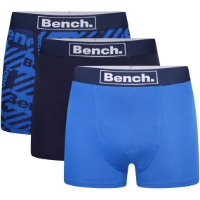 Bench Mens Kleyna 3 Pack Elasticated Boxer Shorts