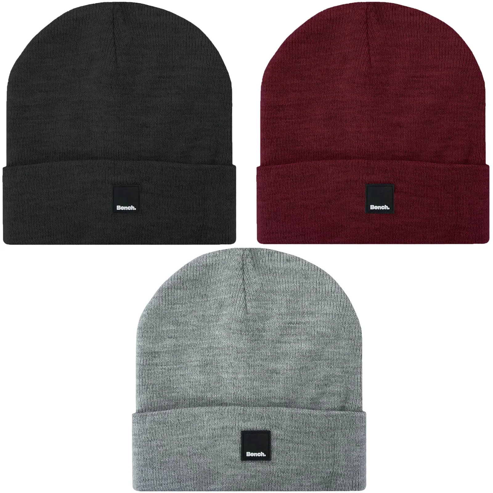 Bench Mens Supernova Turned Up Knitted Beanie