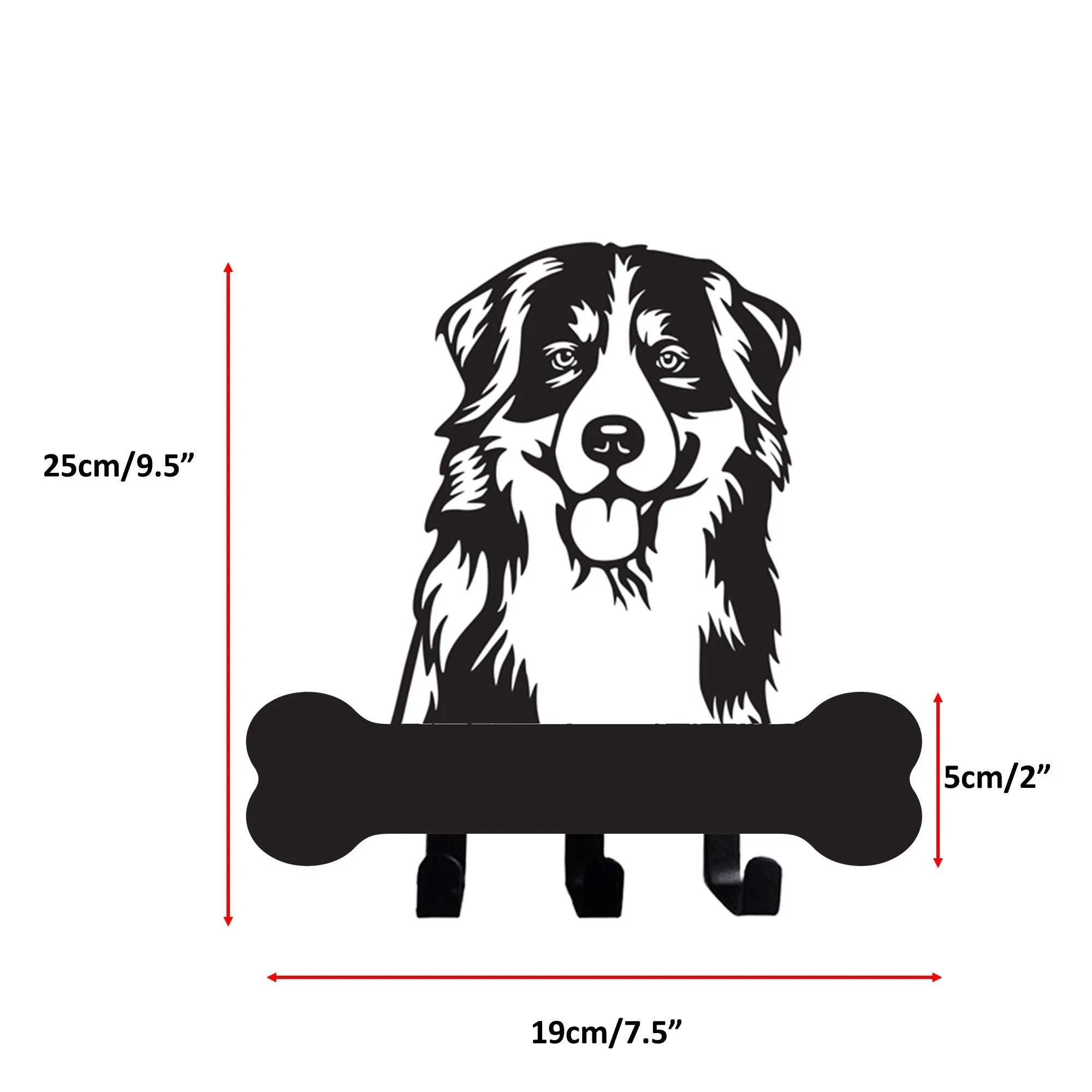 Bernese Mountain Dogs Wall Hook for Leash Keys Towel