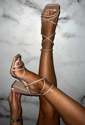 Best You Ever Had Nude Strap Block Heels