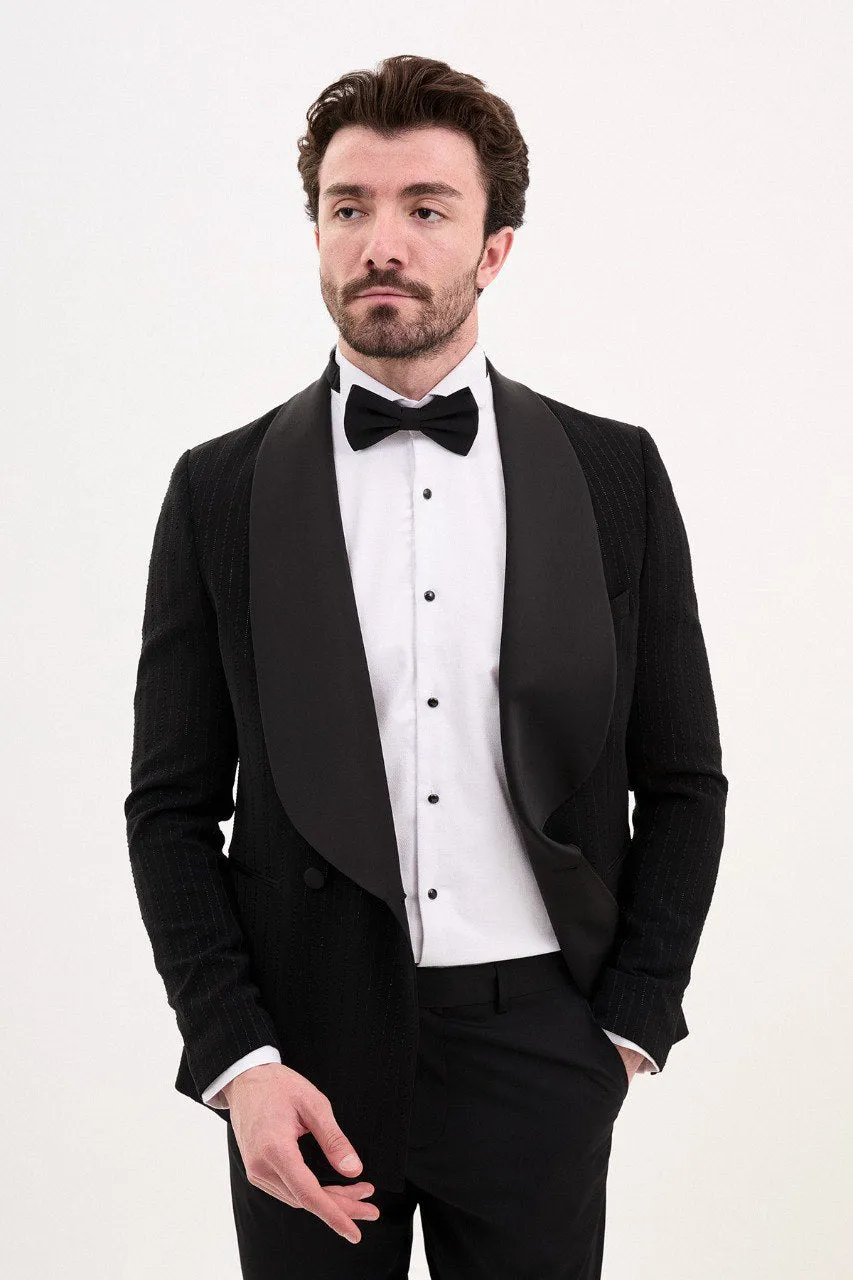 Black Shawl Collar Tuxedo.