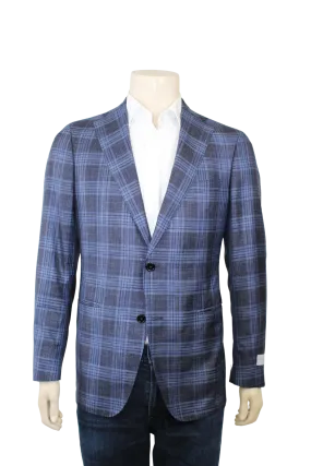 Blue & Navy Plaid Sport Coat