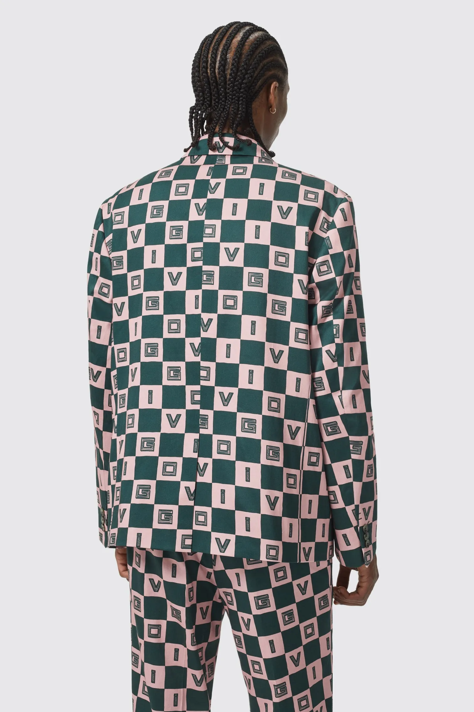 Bonucci Oversized Green Check Jacket - ARCHIVE