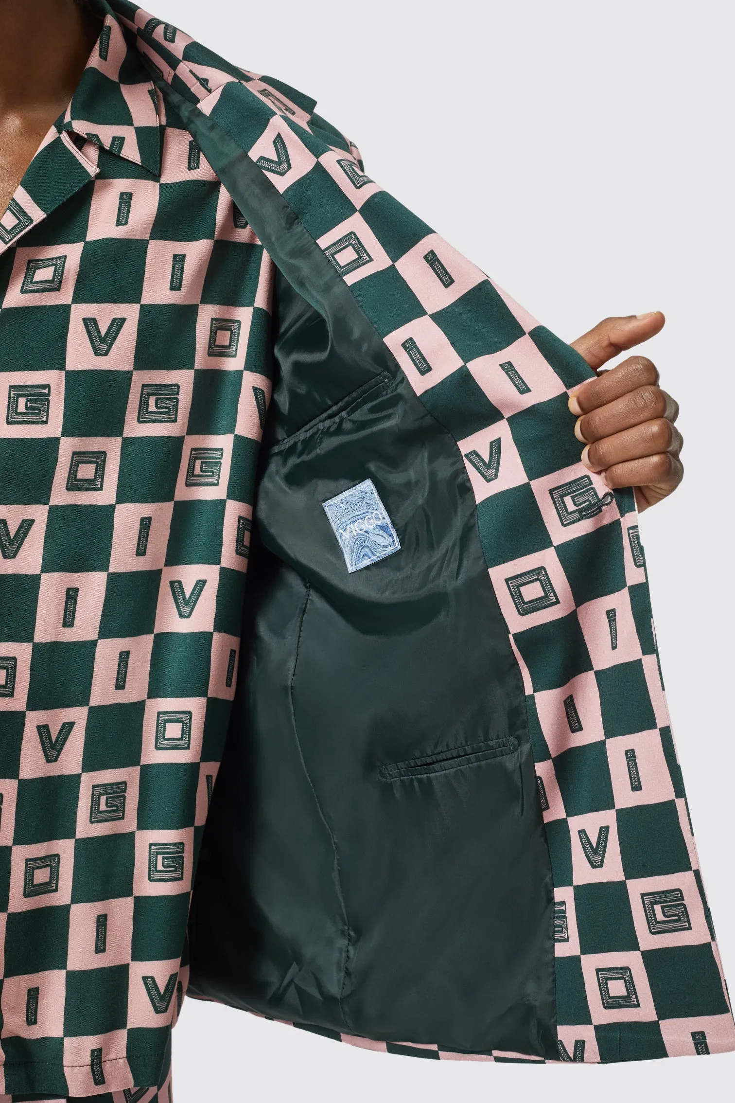 Bonucci Oversized Green Check Jacket - ARCHIVE