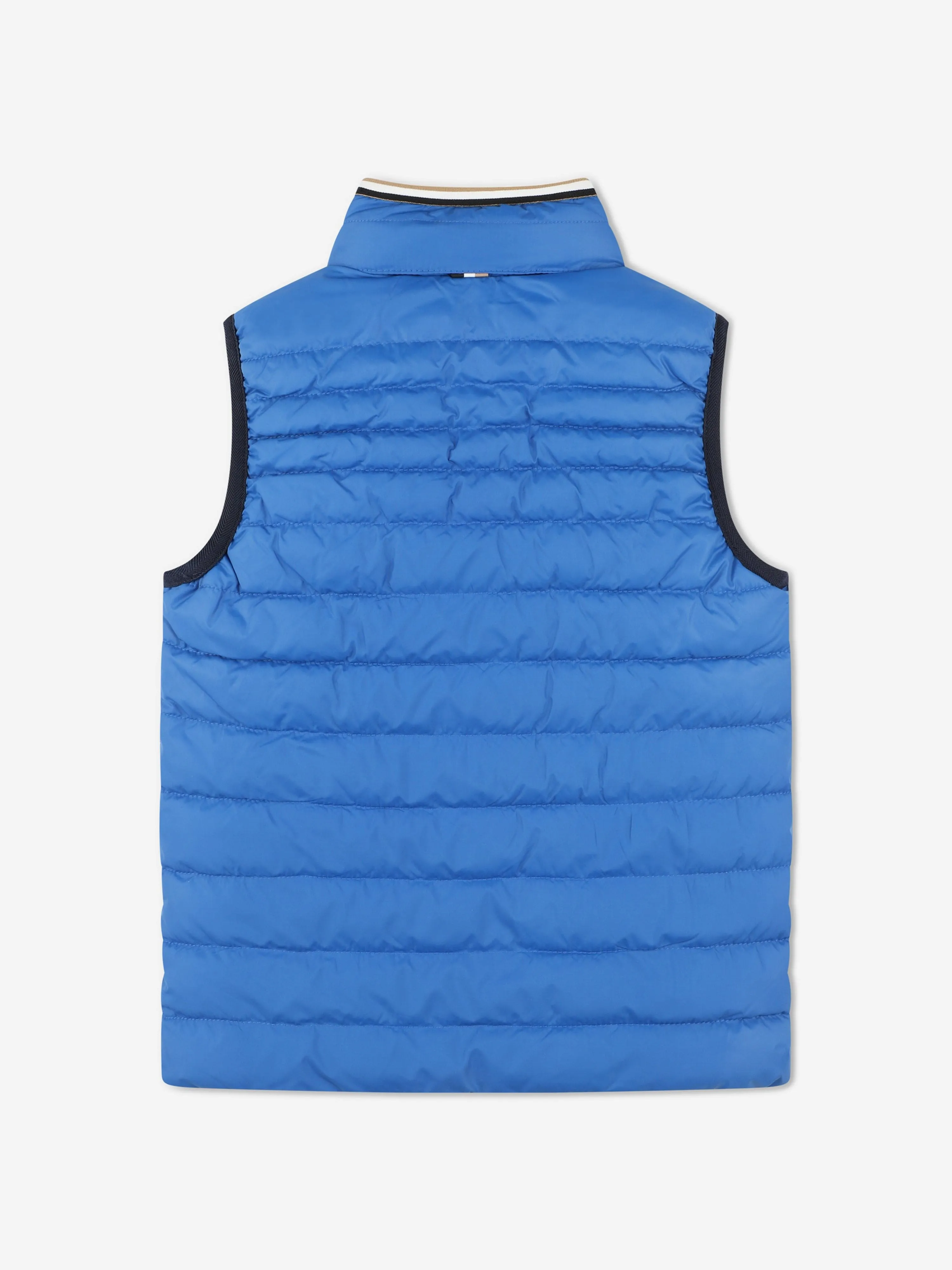 BOSS Boys Reversible Padded Gilet in Blue