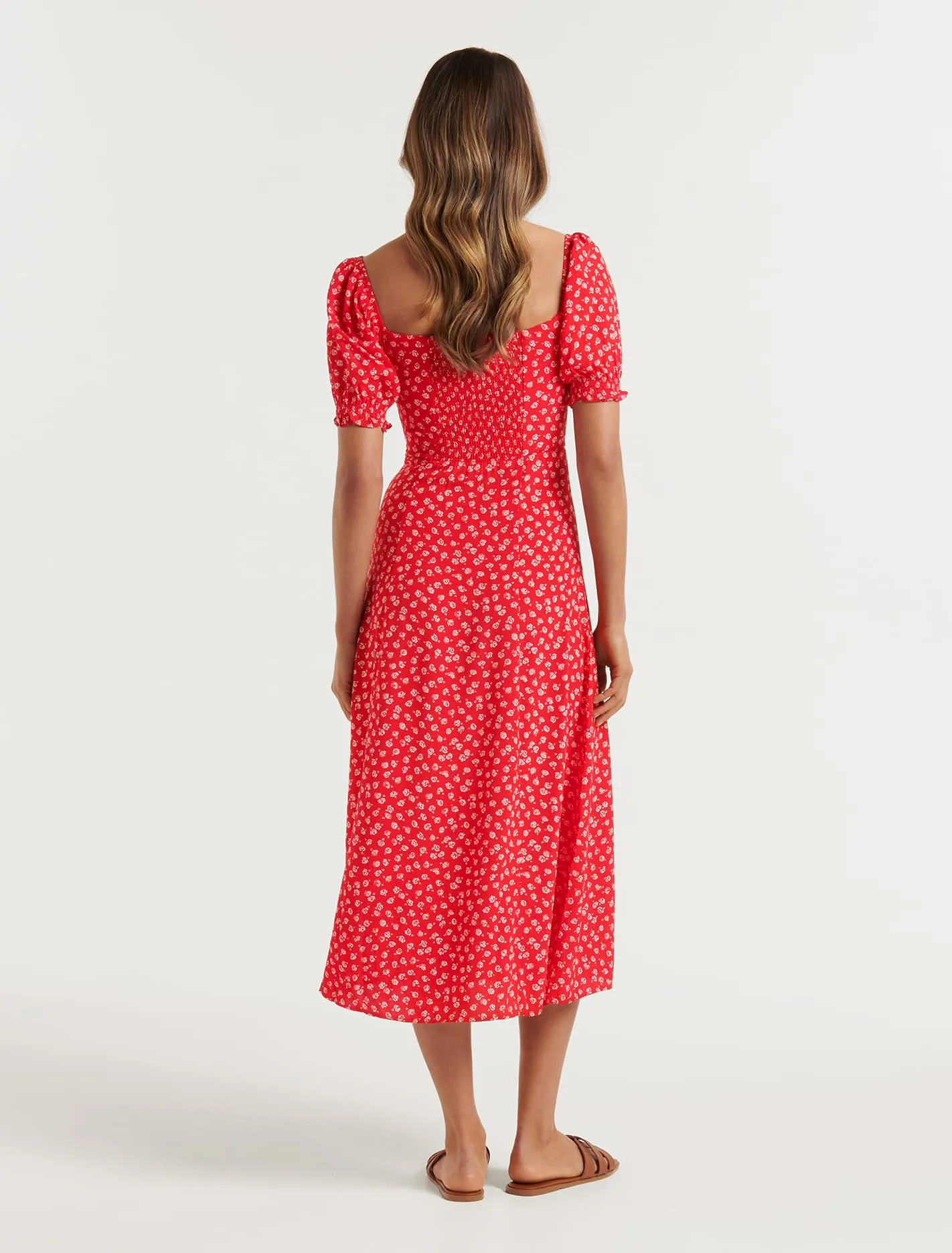 Brianna Printed Midi Dress