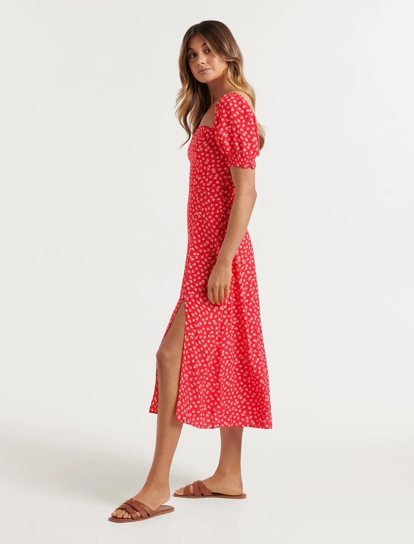 Brianna Printed Midi Dress