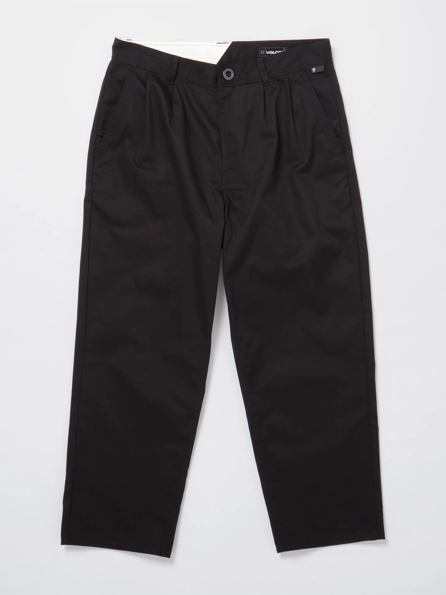 Briqlayer Pleat Chino Trousers - BLACK