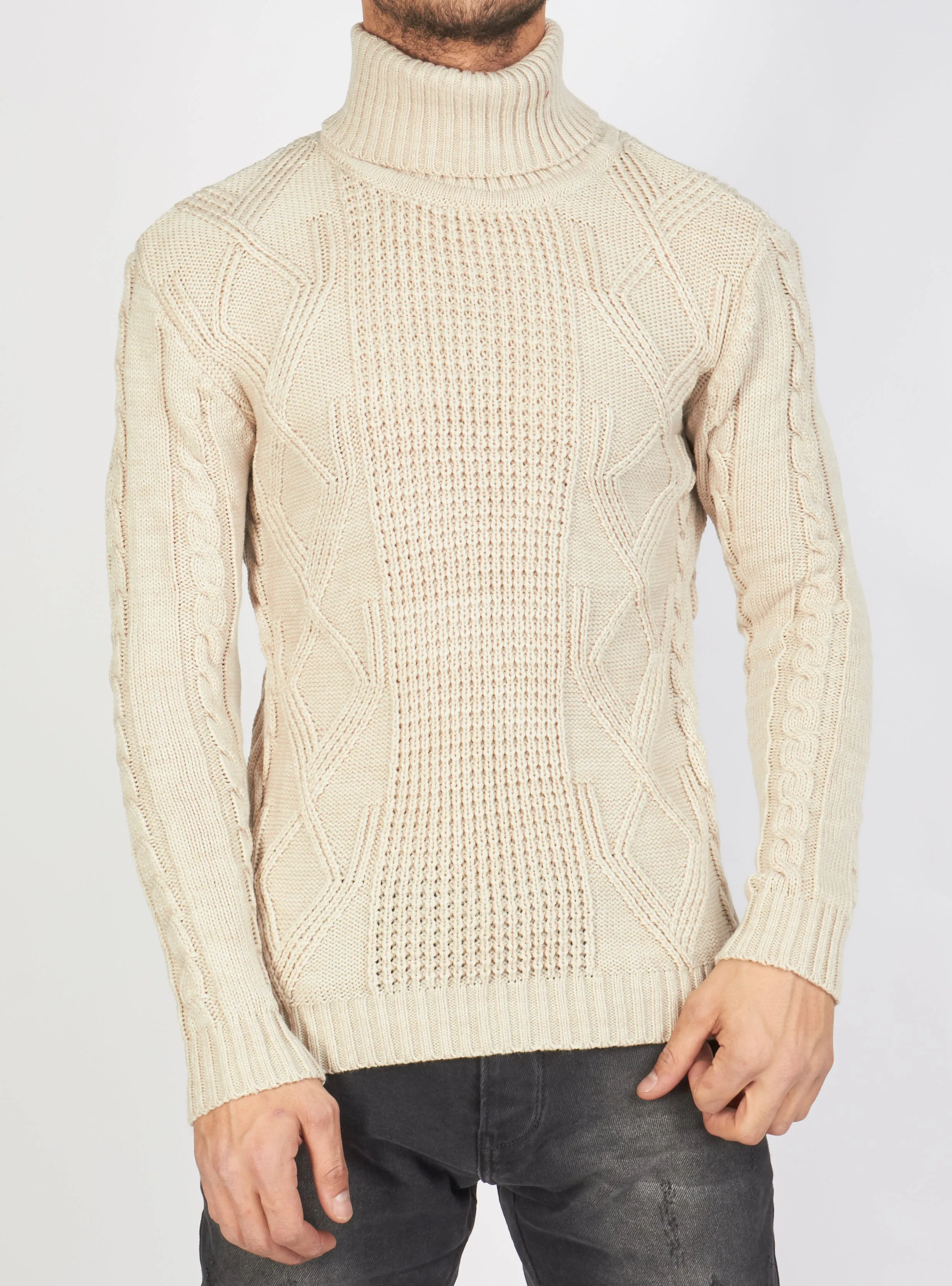 Buyer's Choice Turtleneck - Knit - Tan - T3766