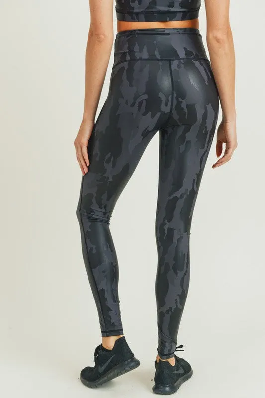 Camo Foil Highwaist Leggings