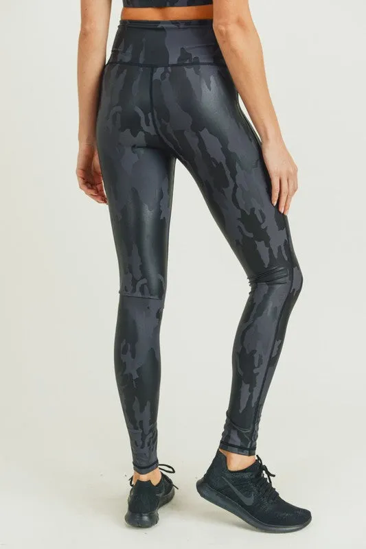 Camo Foil Highwaist Leggings