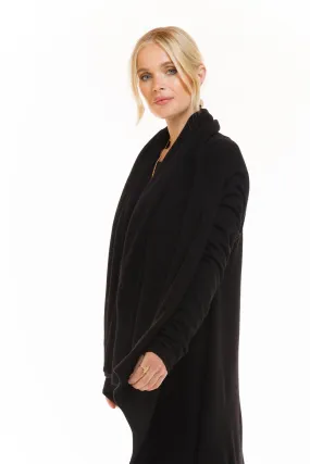 CASHMERE WATERFALL JACKET BLACK