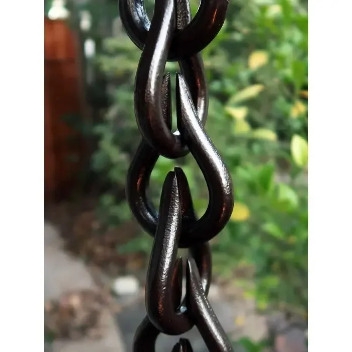 Cast Aluminum Link Droplet Chain- Bronze Powder Coat