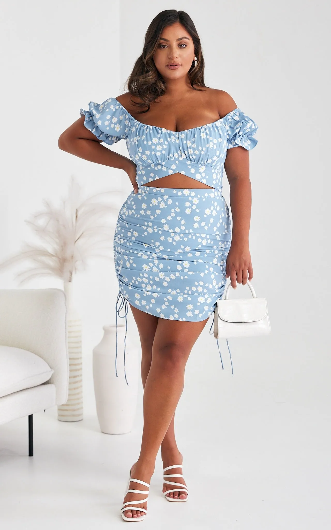 Cathy Skirt - Floral Blue