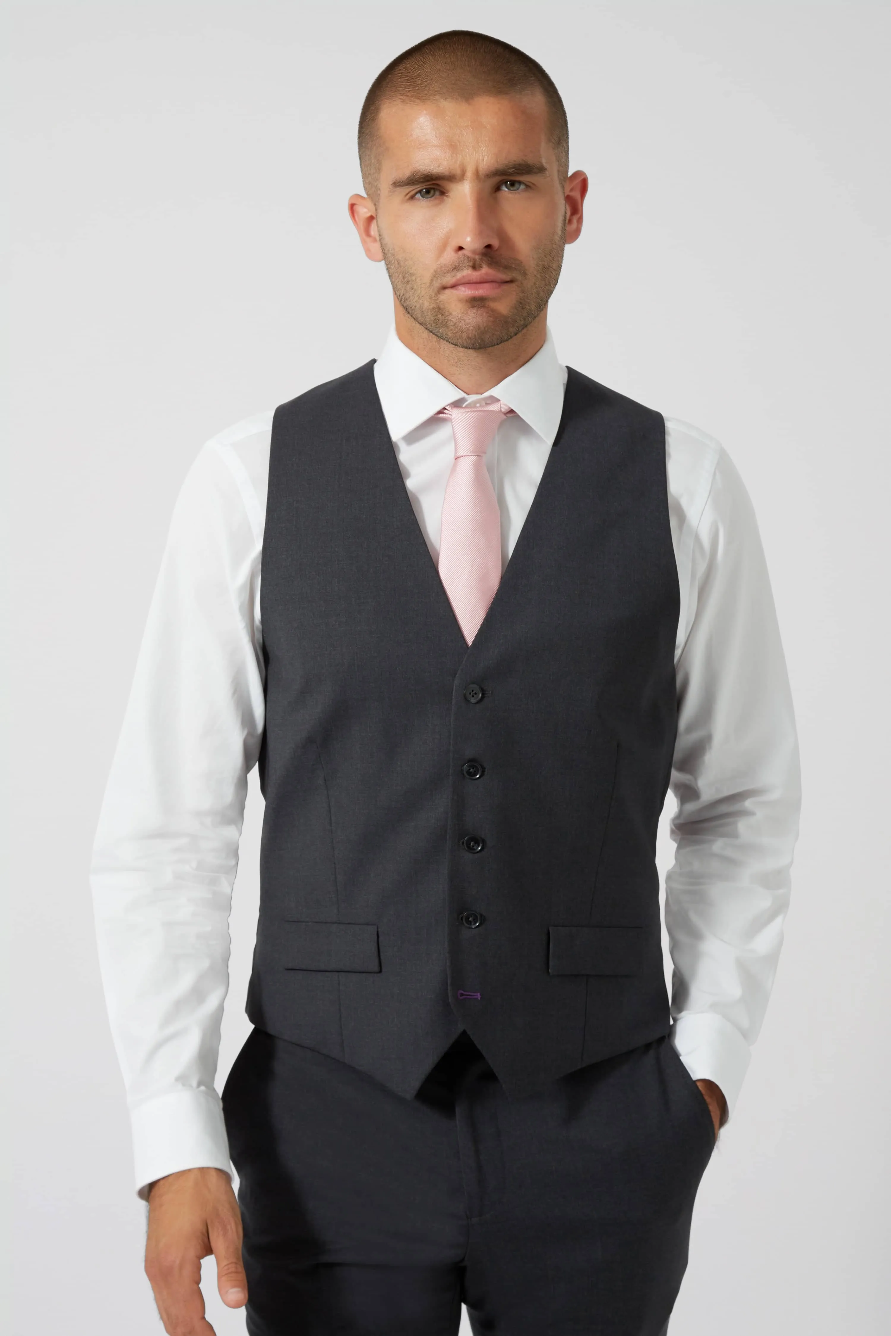 Cavendish Slim Fit Grey Waistcoat - ARCHIVE