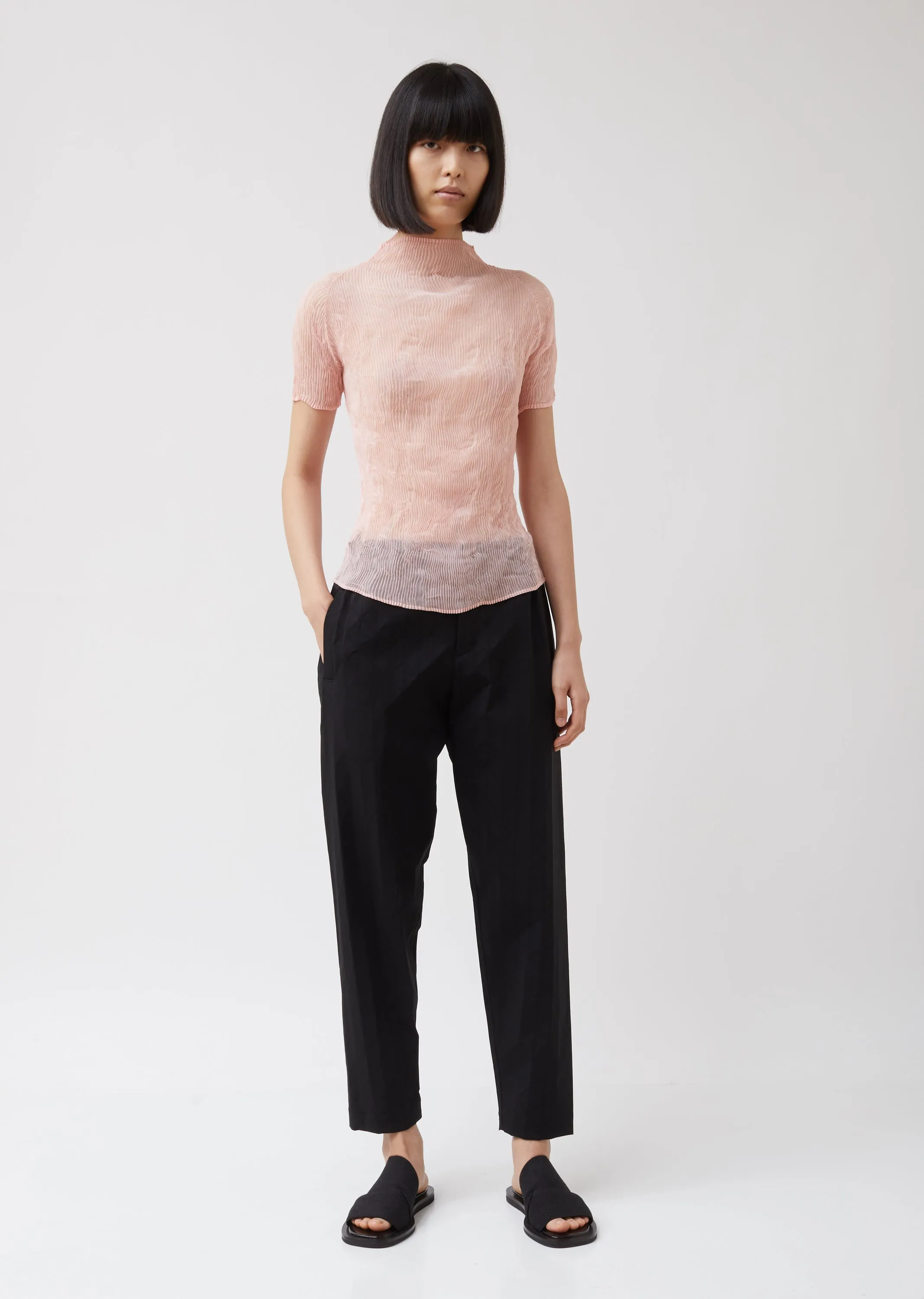 Chiffon Twist 2 Turtleneck T Shirt