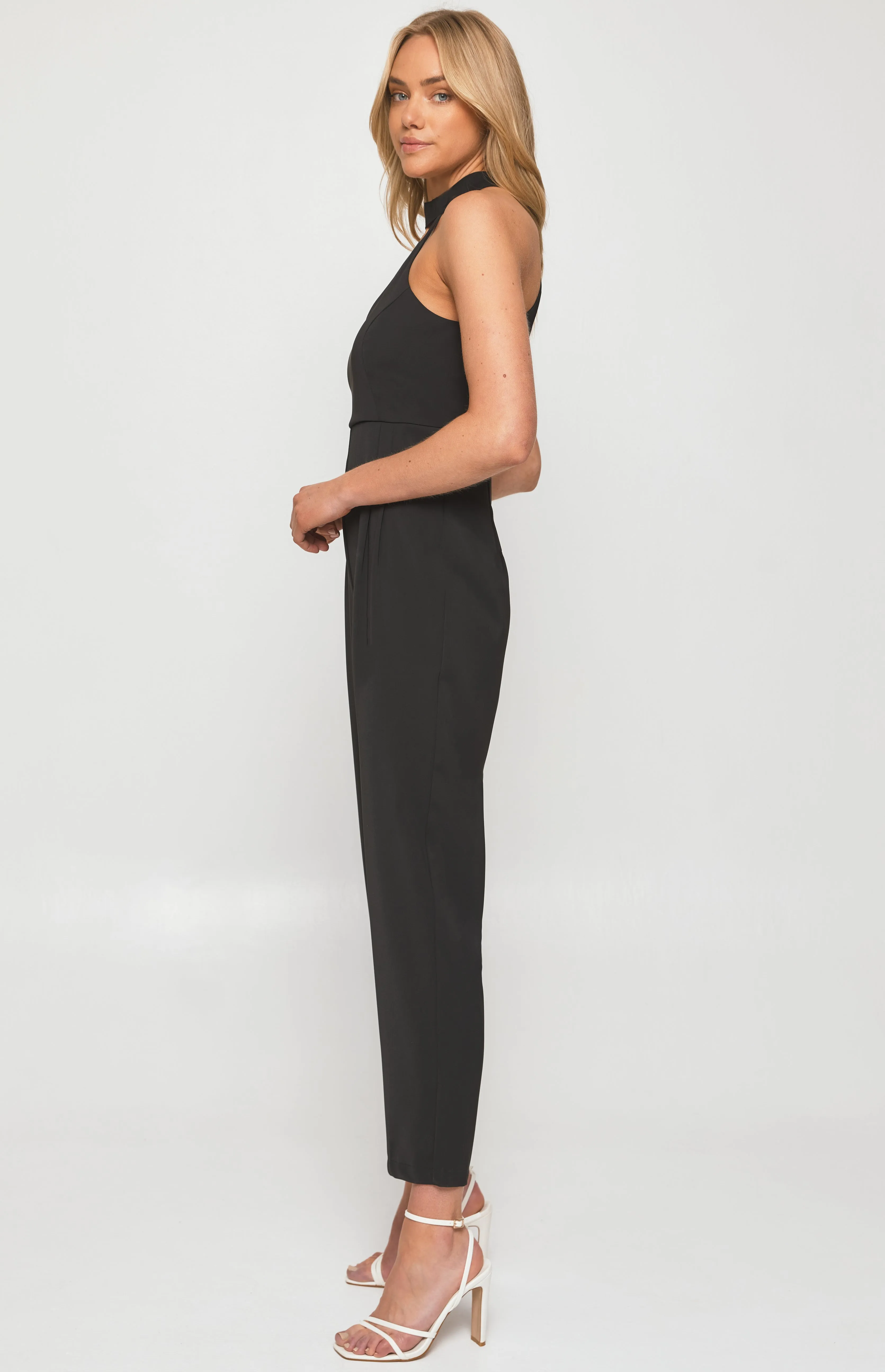 Choker Neckline Jumpsuit