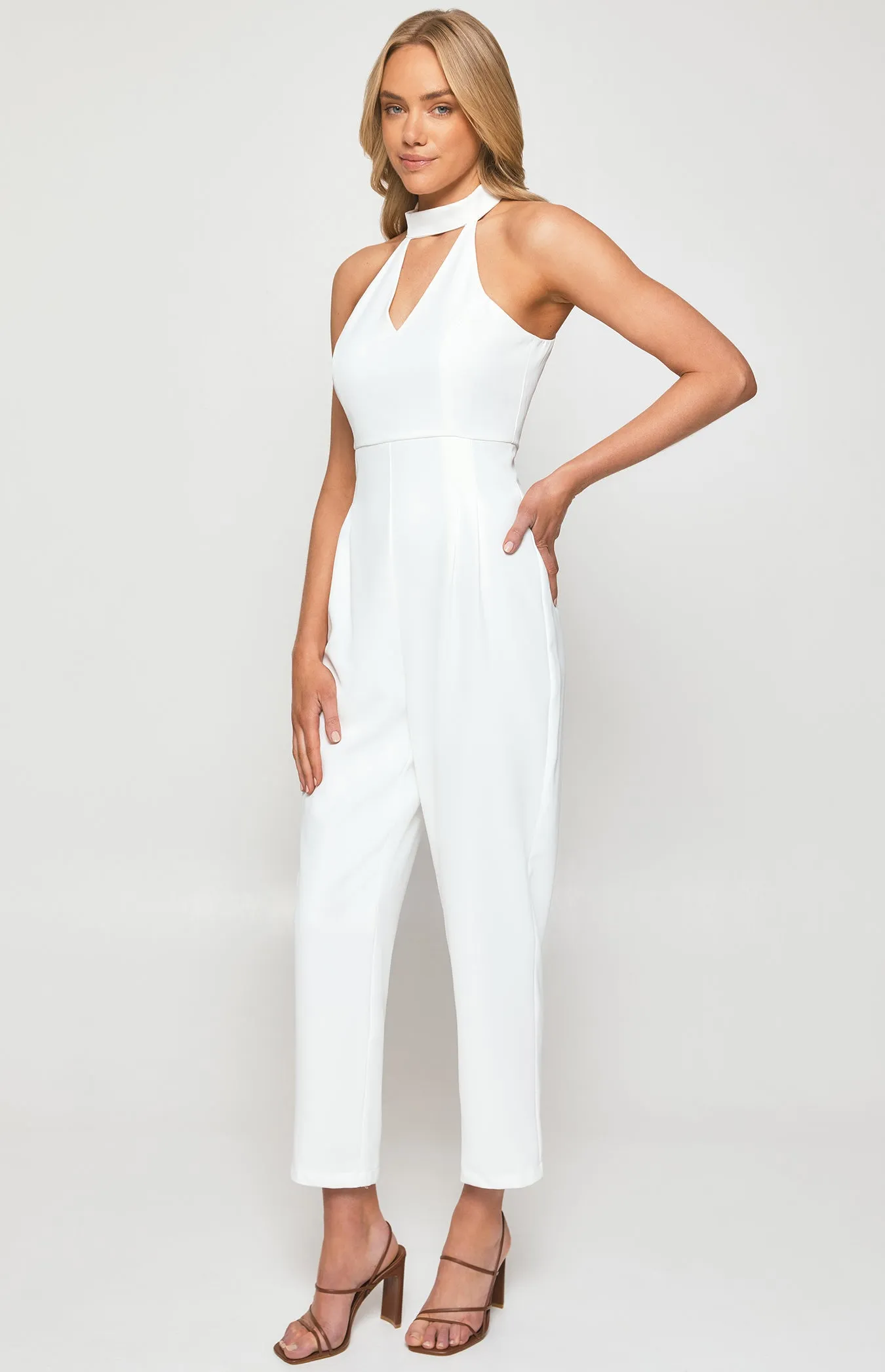 Choker Neckline Jumpsuit