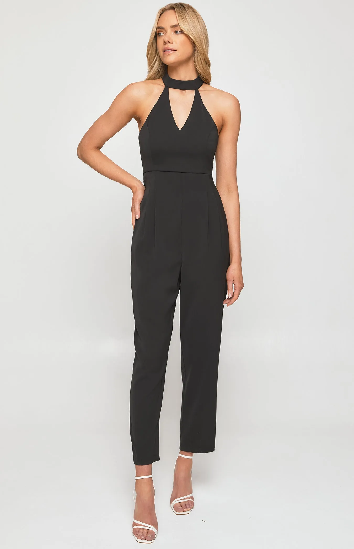 Choker Neckline Jumpsuit