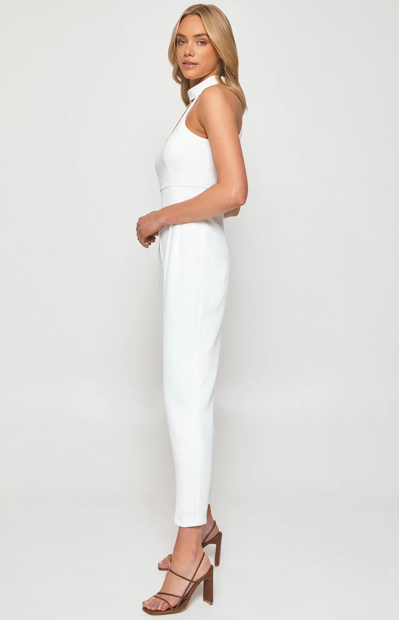 Choker Neckline Jumpsuit