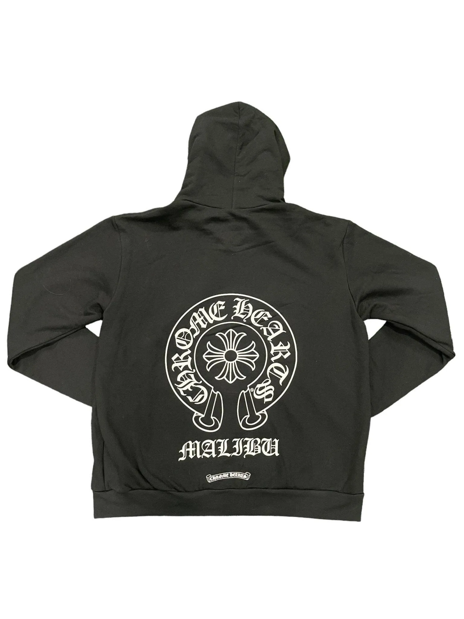 Chrome Hearts Malibu Exclusive Horse Shoe Zip Up Hoodie Black