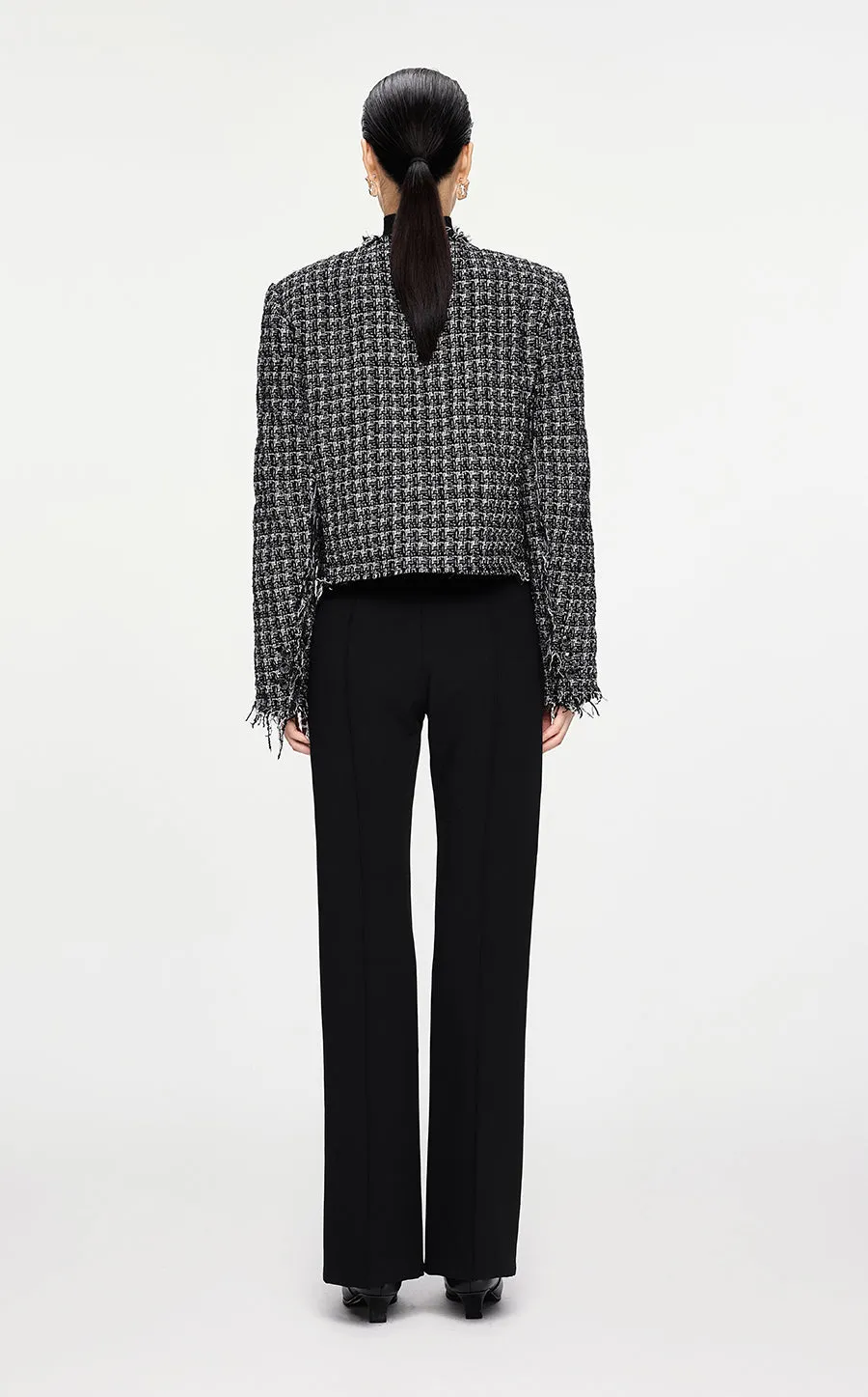 Coat / JNBY Cropped Jacquard Down Coat