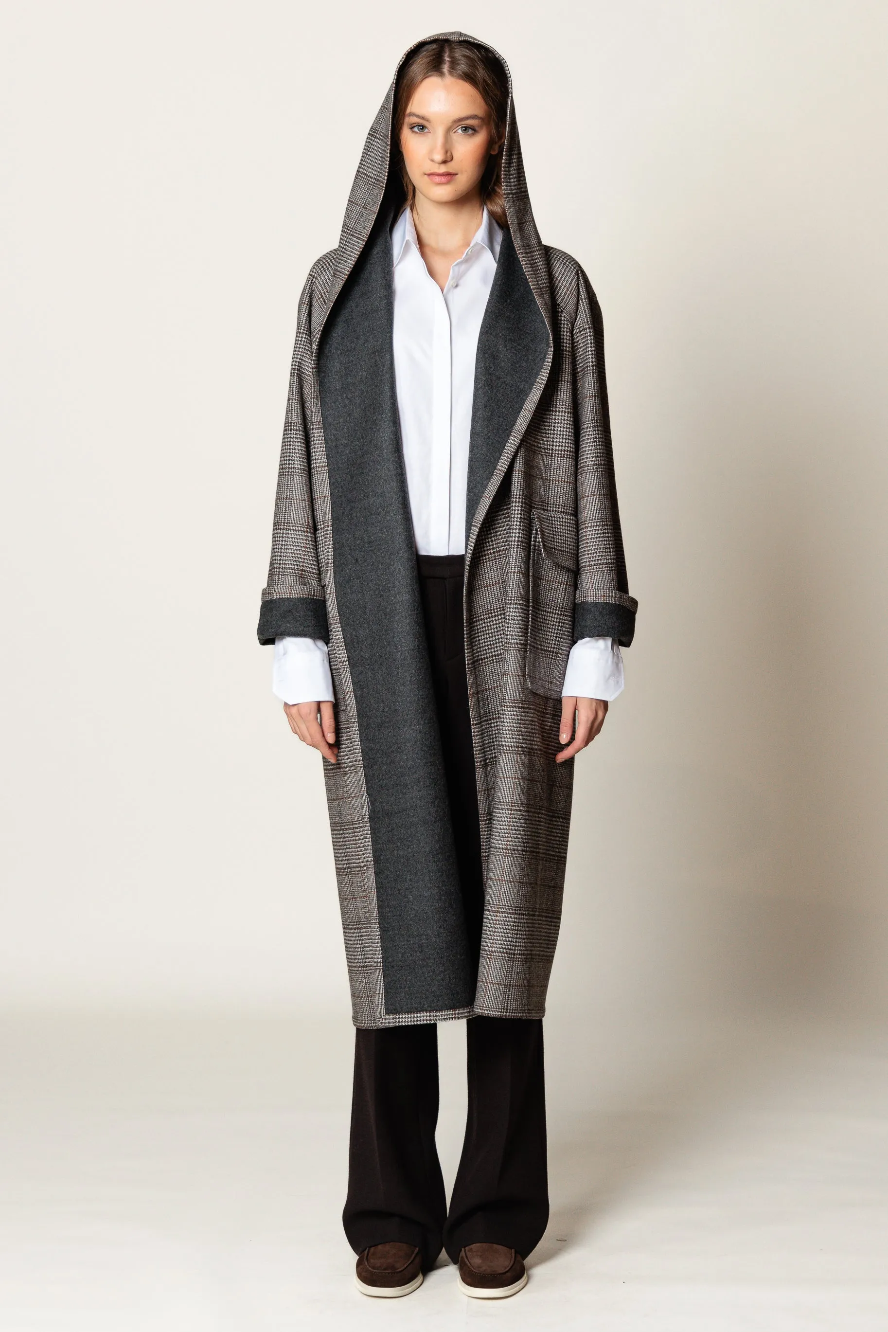 Coat "ROMANA MAXI" / Merino Wool by Loro Piana